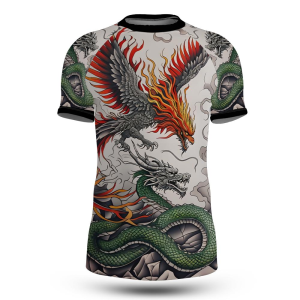 Serpent & Phoenix Fusion Rashguard – Myth Meets Combat