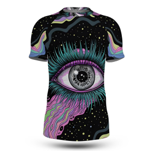 Psychedelic All Seeing Eye in Space Rashguard