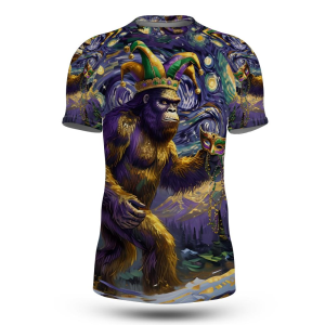Starry Night Sasquatch Rashguard – Where Myth Meets Masterpiece
