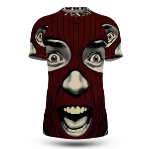 Masked Print Short-sleeve Rash Guard