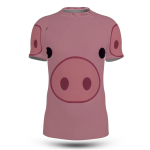 Pink Piggy Snout Rash Guard